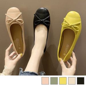 리본포인트 말랑하고 편안한 데일리 예쁜 플랫슈즈