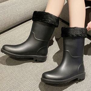 여성 기모 레인부츠 털부츠 따뜻한신발