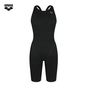 [아레나] 아레나 여성 어텐더 AYAL1CE02 BLK (주머니백 증정)  선수 4부반신 레이서백 실내수영복 AYAL1CE02