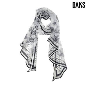 [닥스(스카프)]끝단사선 포인트 쉬폰 실크스카프 SKI013I