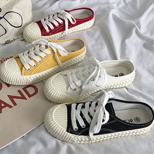 여성 줄무늬 앞코 스니커즈 뮬 4컬러 DS-AL620