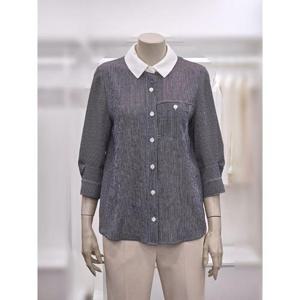 프렐린 세이브존02 배색카라스트라이프셔츠 RBB252011