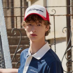 [먼싱웨어][37%OFF]남성 레터링 트러커 캡 레드(MQ221MCP41)