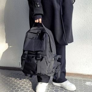 실용적인 포켓 스타일링 버클 빅 백팩