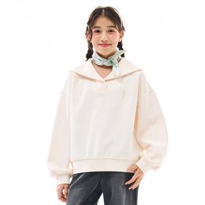 [오션스카이] 여아 와이드 카라 맨투맨 티셔츠-EAJG5152B0A