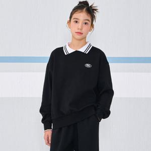 [오션스카이] 여아 카라 장식 맨투맨 티셔츠-EAJG5156B03