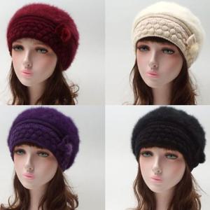 니트 앙고라모자S1102리본장식