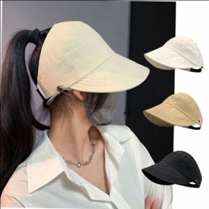 포니테일 블랙 고급 썬캡 트렌드 돌돌이 남녀공용