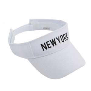 뉴욕 화이트 스포츠 썬캡 여름 운동 데일리 캐주얼