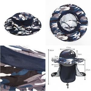 러블리 햇빛가리개 정글모자 카모블루 메쉬모자
