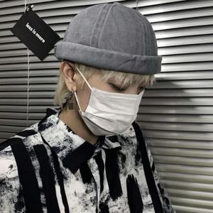 남여공용 아메카지룩 빈티지 숏비니 워싱 데님 와치캡