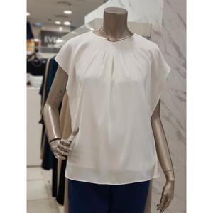 미니멈 세이브존01 쇼트소매 핀턱블라우스 MZBGWB3910