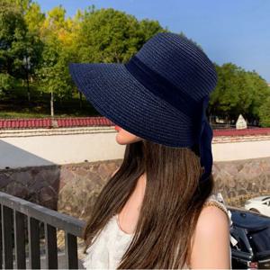 여자여름페도라 버킷햇 빅리본페도라 여성페도라4컬러