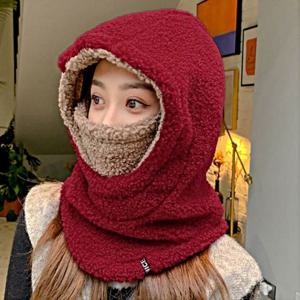 추운 겨울철 코까지 따스한 안감 전체 퍼 방한모자