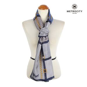 메트로시티 대즐 실크 롱 스카프 MSFS-4026