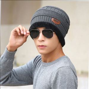 아이쉘 그레이 고급 비니 트렌드 융털 방한 털모자 겨