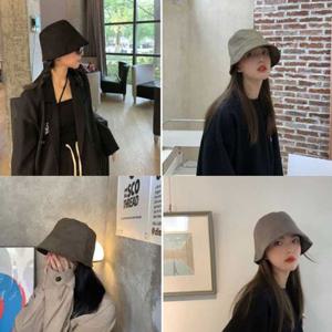 여성 스웨이드버킷 가벼운모자 햇빛가리개 패션모자 S