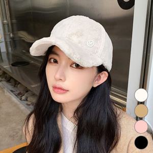 여성 데일리 가을 겨울 보들보들 퍼 볼캡 모자