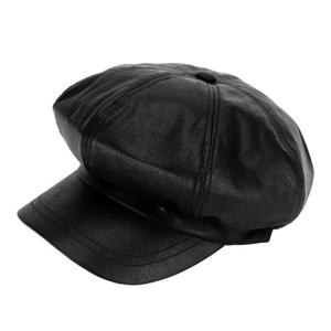 팔각모 가죽빵모자 페이크레더 캡모자 팔각햇 SJN177