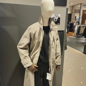 [지이크]SS 베이지 나일론 세미오버 발마칸 롱트렌치코트 PGN7301 DHSIEG