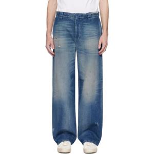 Golden Goose 청바지 블루 디스트레스 데님 진 251264M186003