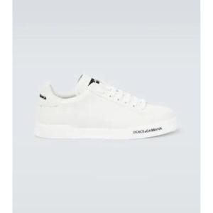 돌체앤가바나 로고 레더 스니커즈 P00816311