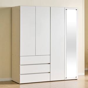 멜로우 LPM 1600 3서랍 거울도어 이불장 옷장 장농