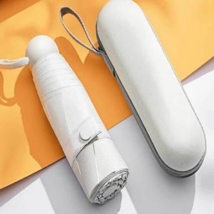 아이보리 캡슐형 양산 암막 우산 5단