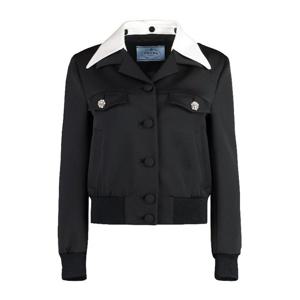 프라다 리무버블 칼라 장식 버튼 울 재킷 P510OSOOO13XS F0002