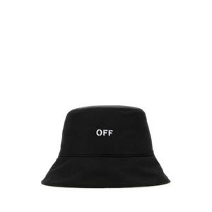 Off White 로고 자수 버킷 햇 OMLA033C99FAB001 1001 TP934451434