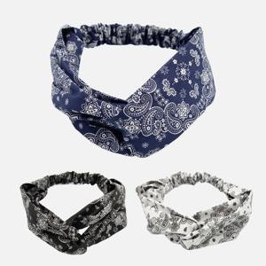 제이로렌 페이즐리 패브릭 체인 반다나 H01362