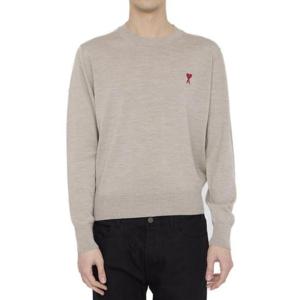 아미 파리스 Ami de Coeur 로고 자수 크루넥 스웨터 HKS111KN0025 271 TP941928886