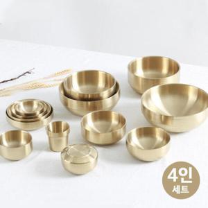 아트박스/키친아트 키친아트 금상첨화 티타늄 이중 식기 4인용