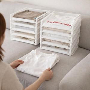 아트박스/보노하우스 풀 슬라이딩 옷 정리 적층 트레이 소형 1P