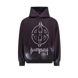 Balenciaga 로고 프린트 후드티 767877TQVT3 9034 TP934532345