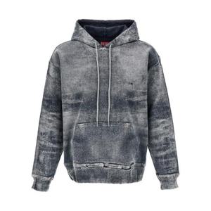 Diesel 로고 자수 타이다이 이펙트 후드티 A11669068JK 01 TP942881723