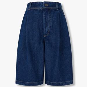 [톰보이]뒷밴딩 턱주름 버뮤다 데님 팬츠 (9175262984)