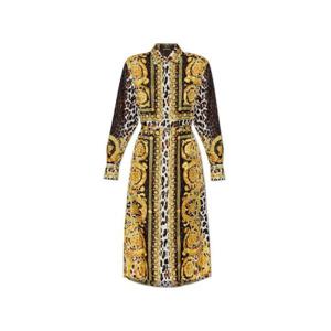 베르사체 와일드 바로코 풀라드 롱슬리브 셔츠 드레스 10164131A12479 5W050 TP943244547