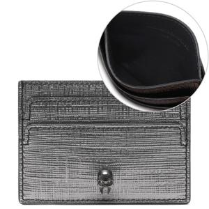 [알렉산더맥퀸] 여성 스컬 메탈릭 카드지갑 (275333 DZZ0R 1300)