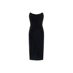 돌체앤가바나 슬리브리스 벨벳 드레스 F6IAITFUWD6 N0000 TP934678584