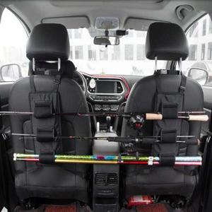 키밍 차량용 낚싯대 수납 걸이 파우치 보관거치대 차량 낚시대 보관거치대 파우치포켓 내부수납 낚싯대걸이 후크 고정대 홀더 밴드 자동차용품 뒷좌석