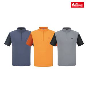 [레드페이스 본사] 아이스빅허니컴하프짚티셔츠 REWMTSMBE014