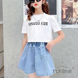 여아바지 여아 데님 주름 치마 청 반바지 신학기룩