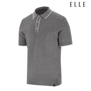 엘르골프 세이브존01 남성 투톤 조직감 폴로 스웨터 6L33601 932