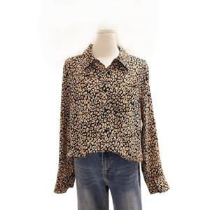 [비지트인뉴욕]레오파드 긴팔 블라우스 VB9LS1A