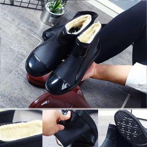 겨울낚시장화 빅사이즈 숏앵클 부츠 장화 눈올때 털신발 방수 신발