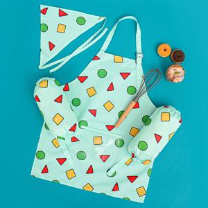 짱구 앞치마세트 (키즈패턴 토시두건3종세트-PP118) (Q0030)