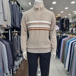 런던포그 HL01 블록레이어드헨리넥긴팔니트 Lpfna405