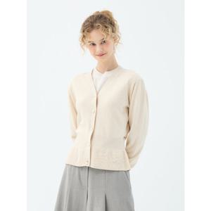 [유닛]캐시미어 블렌드 아잘리아 가디건 (UFKKCA454N-IVORY)