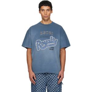 26 SS 수비 남성 블루 챔피언 엑세스 티셔츠 252088M213020